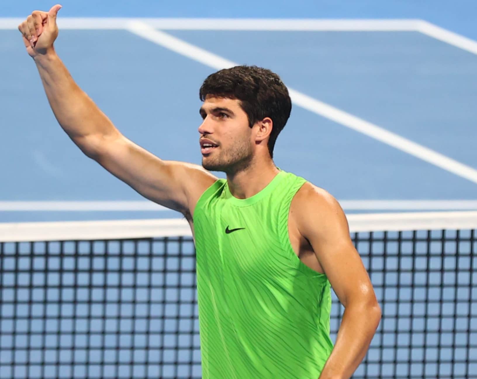 Carlos Alcaraz celebrando en Doha y acechando el récord del ranking ATP.