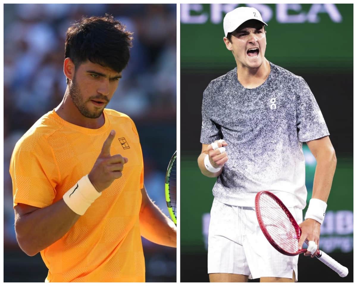 Carlos Alcaraz y Joao Fonseca, dos de las mayores promesas del tenis mundial, frente a frente en el Miami Open.