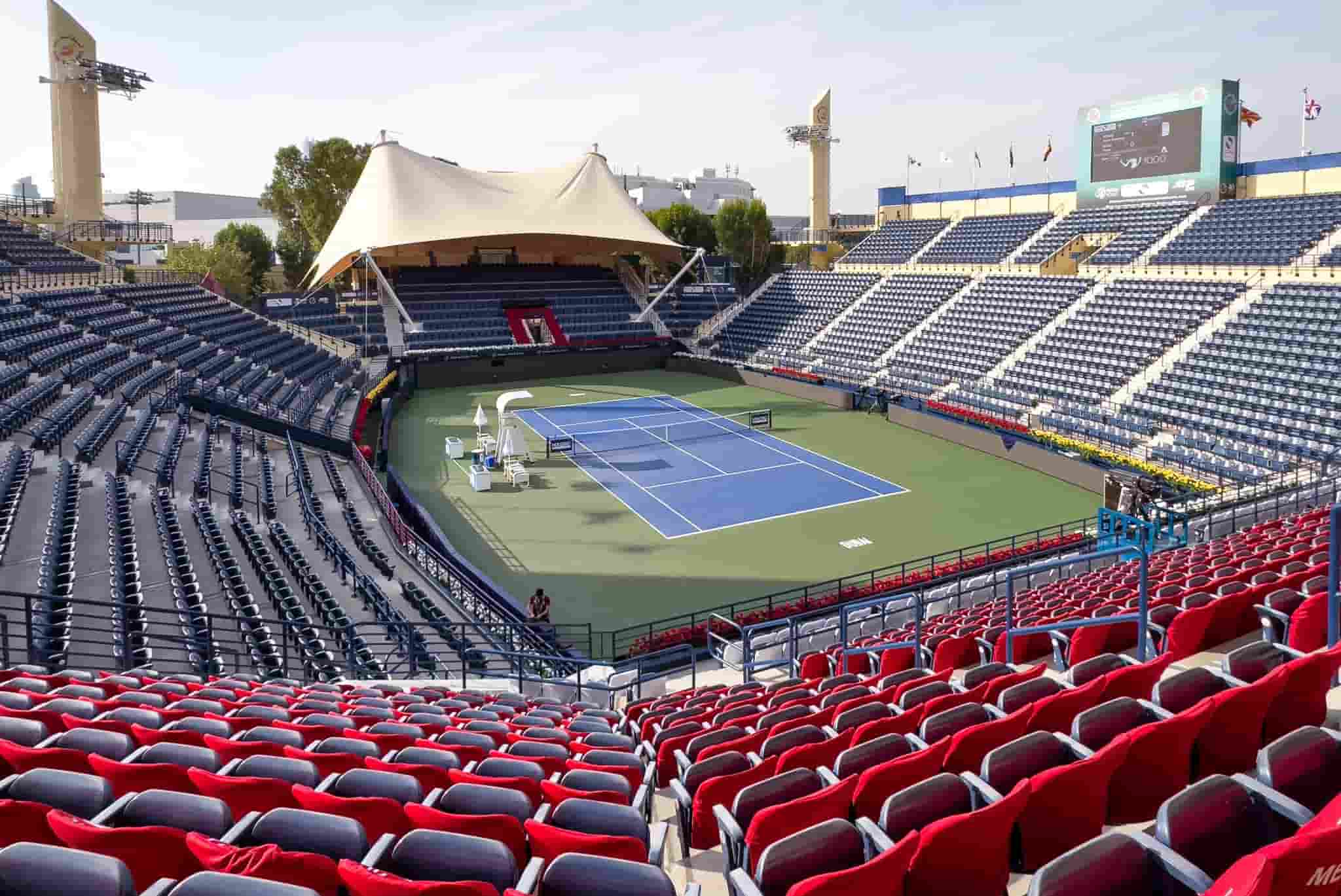 Estadio de tenis en Dubái afectado por crisis de seguridad PTPA ATP.