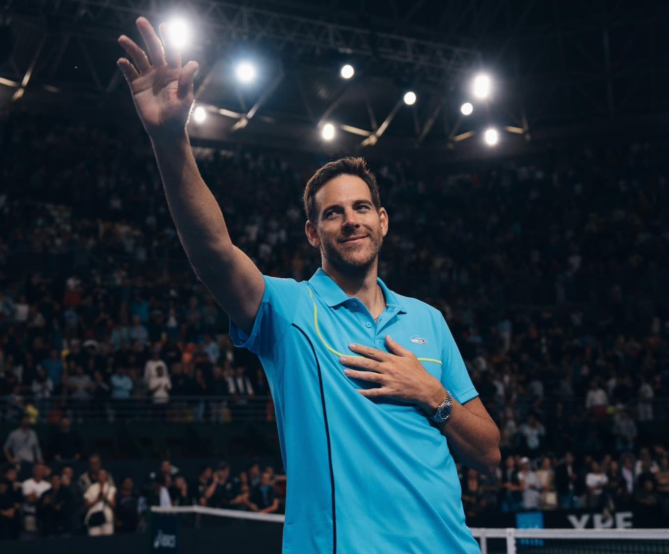 Juan Martín del Potro durante una entrevista en Brasil, hablando sobre el futuro del tenis en Sudamérica.