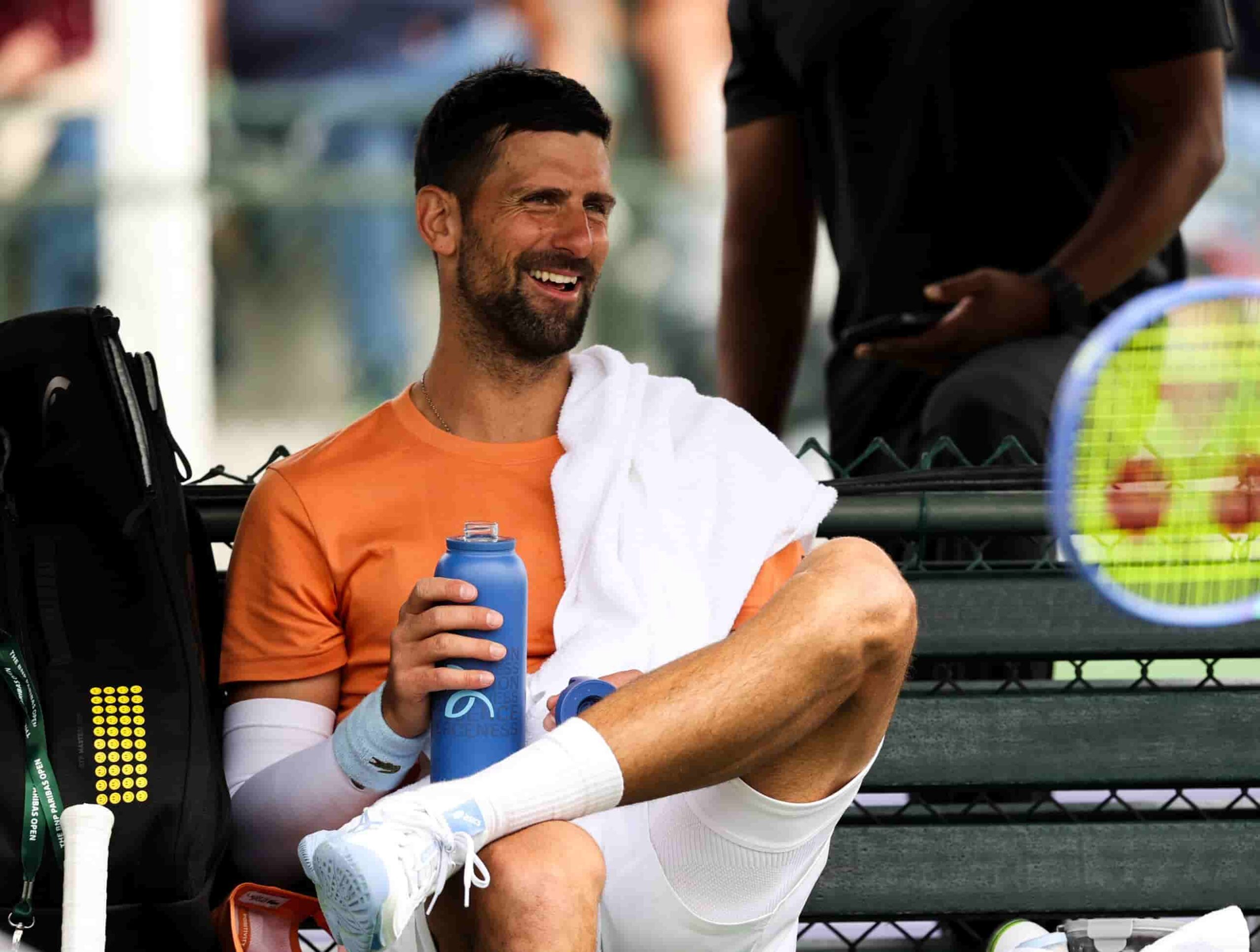 Novak Djokovic explicando su concepto de inteligencia tenística y táctica en el tenis.