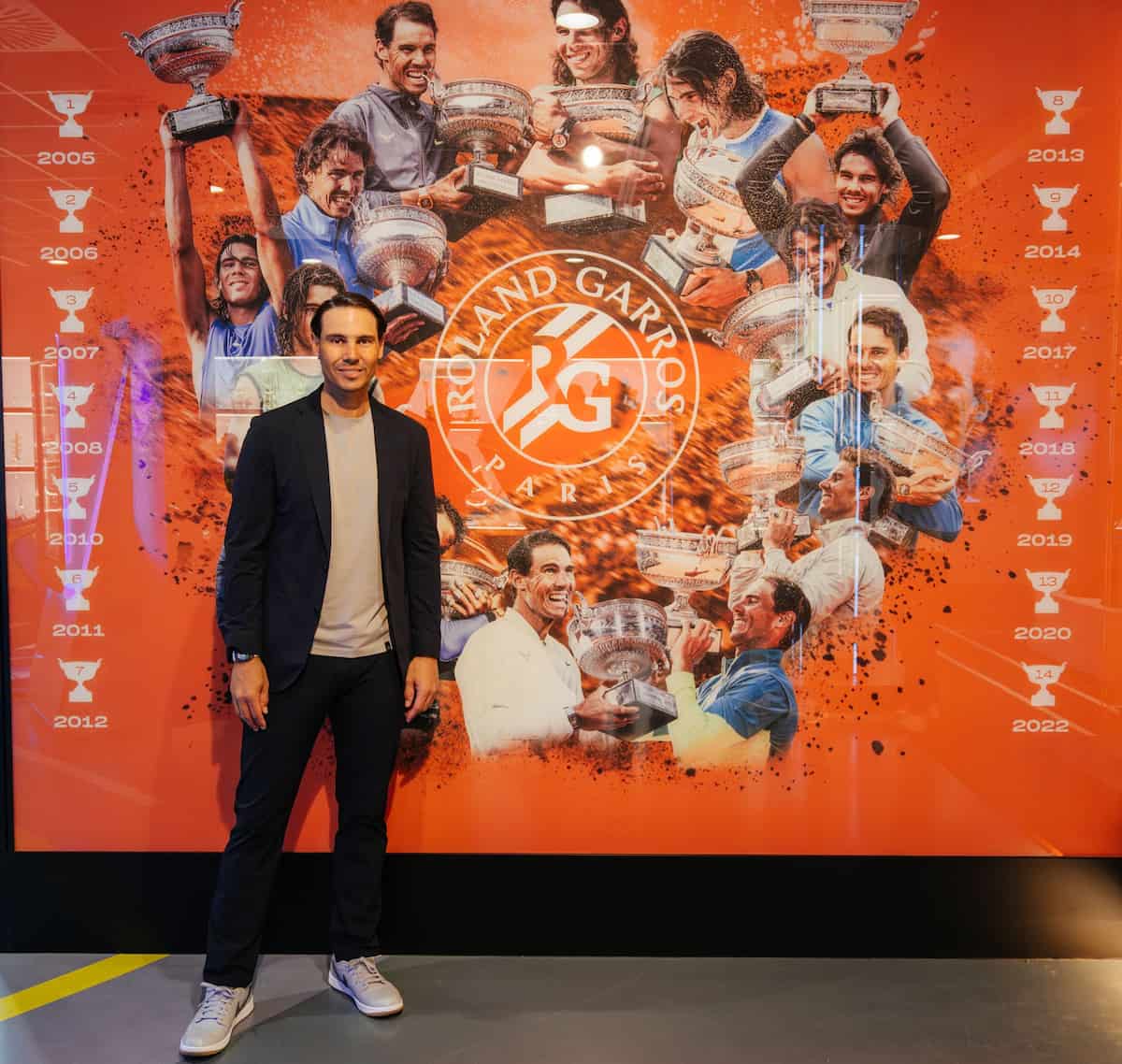 Cartel oficial del documental 'Rafa' en Netflix, mostrando un primer plano de Rafael Nadal con expresión de determinación.